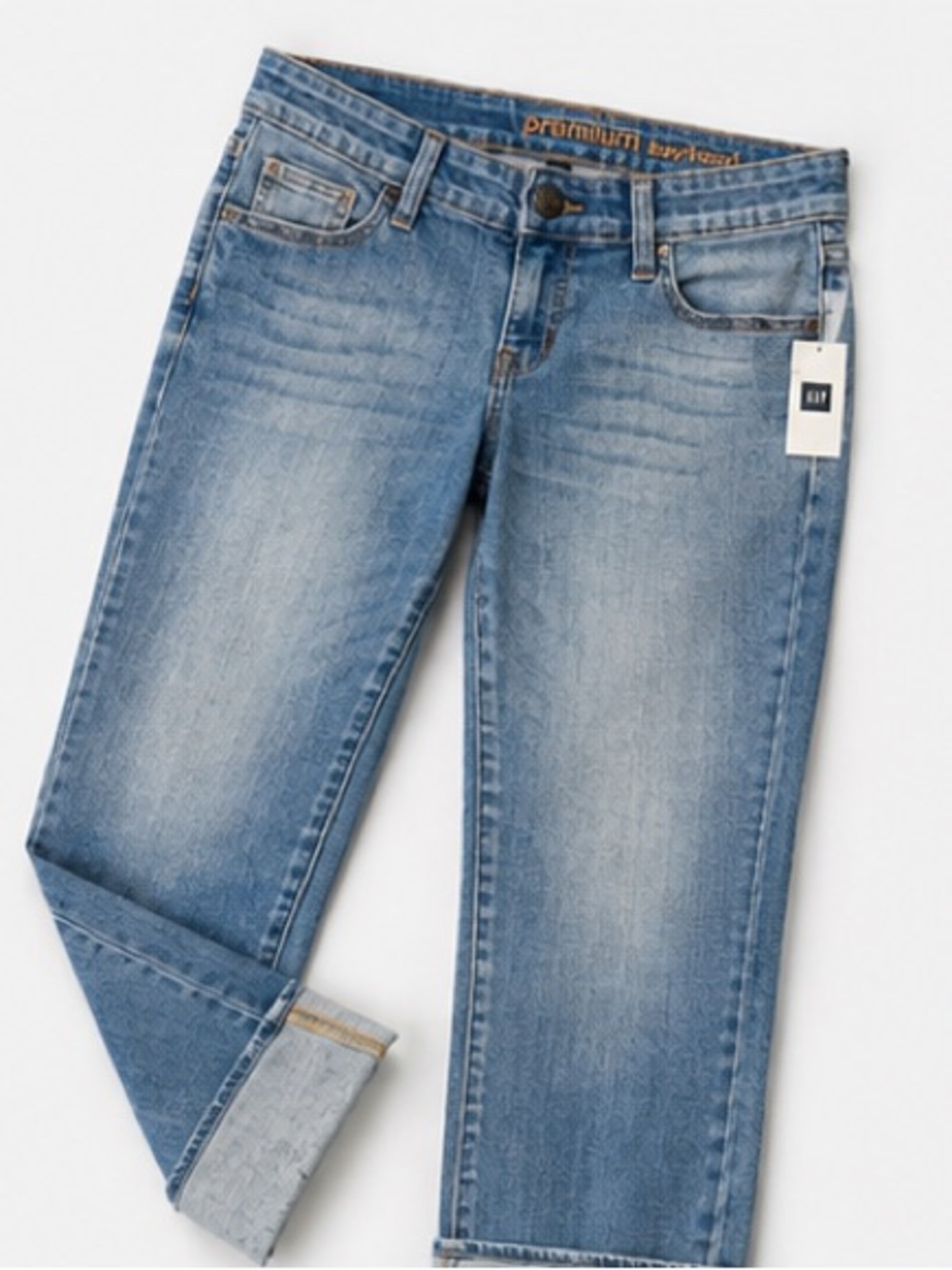 GAP Light Blue Cropped Straight Jeans